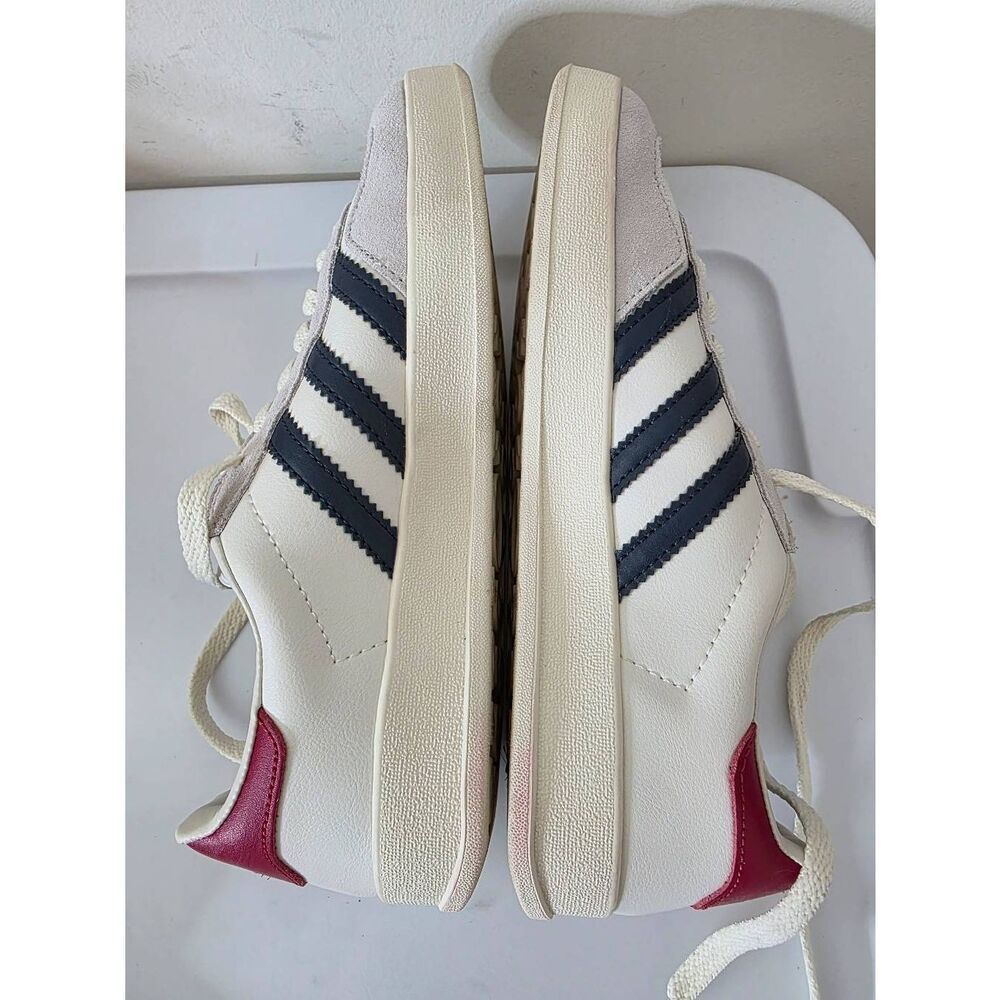 Adidas x GUCCI Gazelle Women's Sneakers-White, Blue, Red, and Tan Size 7 - Picture 9 of 11